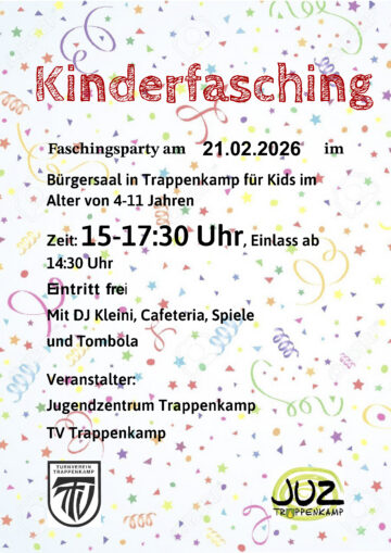 Plakat Kinderfasching