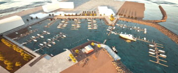 So sieht eine Simulaton der Waterkant-Ingenieure aus, eine Arbeitsgemeinschaft, die nach öffentlicher europaweiter Ausschreibung den Auftrag für die Wiederherstellung des Hafens bekommen hat.