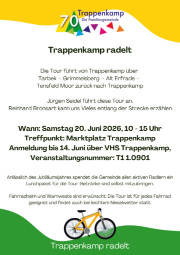 Plakat Trappenkamp radelt